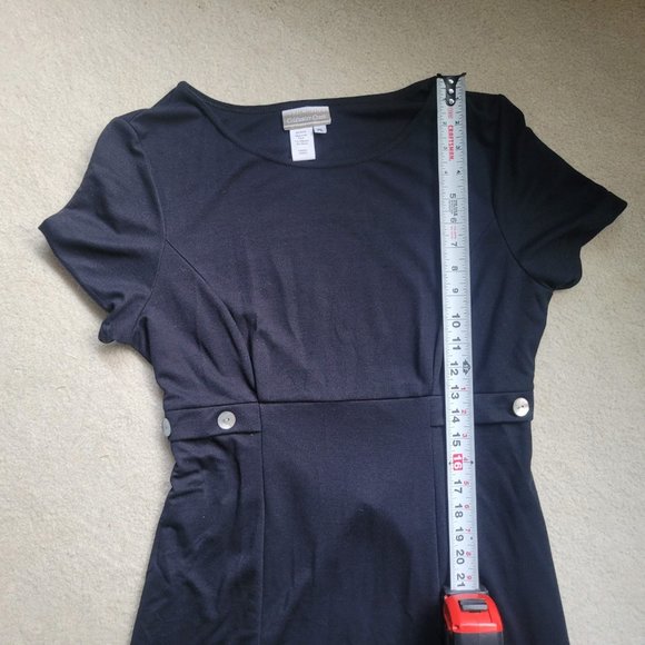 Cold Water Creek Tie Back Black Dress - Picture 6 of 9